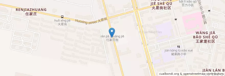 Mapa de ubicacion de 荣华小区 en 中国, 甘肃省, 兰州市 (Lanzhou), 七里河区, 敦煌路街道.