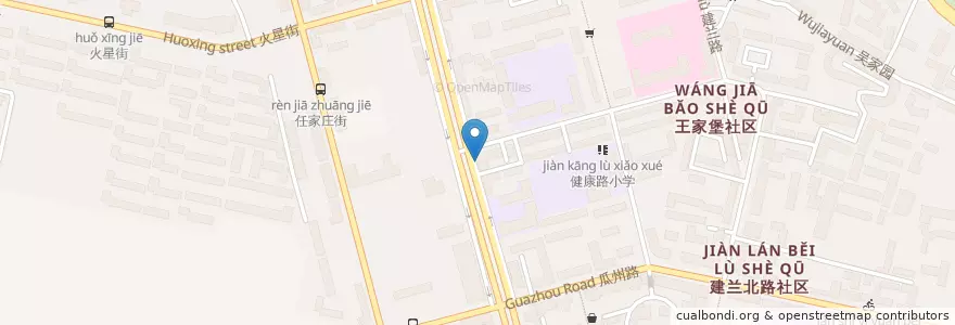 Mapa de ubicacion de 蜀府酒楼 en China, Gansu, Lanzhou, Qilihe District, Dunhuang Road District.