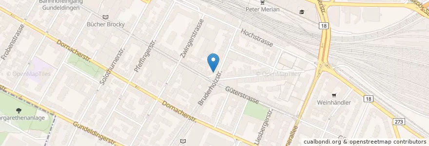 Mapa de ubicacion de Tellplatz 3 - Spezereien & Frohkost en Schweiz/Suisse/Svizzera/Svizra, Basel-Stadt, Basel.
