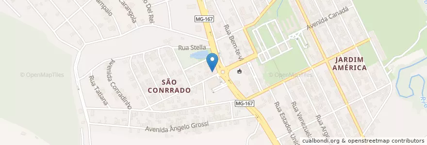 Mapa de ubicacion de Quatro Patas Veterinária en 브라질, 남동지방, 미나스제라이스, Região Geográfica Intermediária De Varginha, Microrregião Varginha, Três Corações.