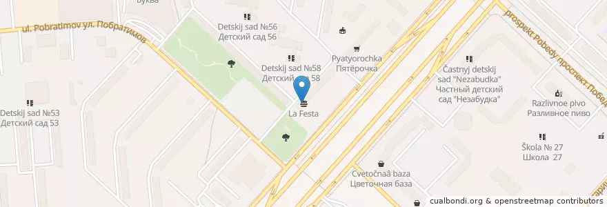 Mapa de ubicacion de La Festa en Rusland, Centraal Federaal District, Oblast Moskou, Городской Округ Люберцы.