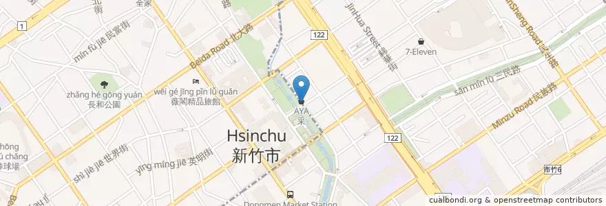 Mapa de ubicacion de 益元堂 en Taiwan, 臺灣省, 新竹市, 東區.