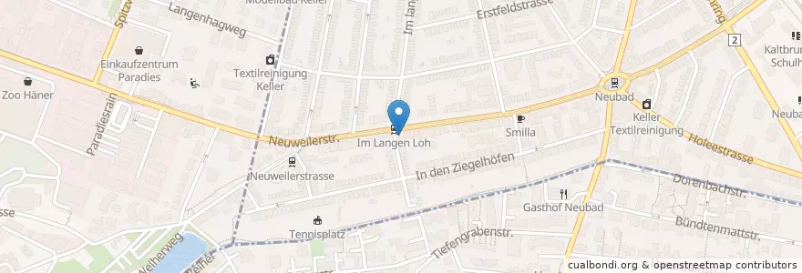 Mapa de ubicacion de GGG Stadtbibliothek Neubad en Suiza, Basilea-Ciudad, Basilea.
