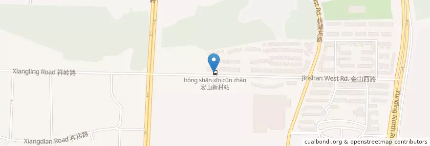 Mapa de ubicacion de 宏山新村站 en 中国, 福建省, 湖里区.