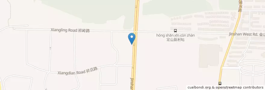 Mapa de ubicacion de 太薇山庄站 en China, Fujian, Huli District.