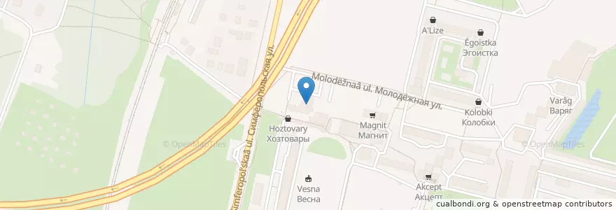 Mapa de ubicacion de Профессионал en 俄罗斯/俄羅斯, Центральный Федеральный Округ, 莫斯科州, Городской Округ Подольск.