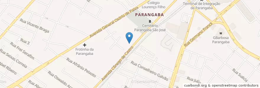 Mapa de ubicacion de Colégio Lourenço Filho en Brasilien, Nordosten, Ceará, Região Geográfica Intermediária De Fortaleza, Microrregião De Fortaleza, Fortaleza.