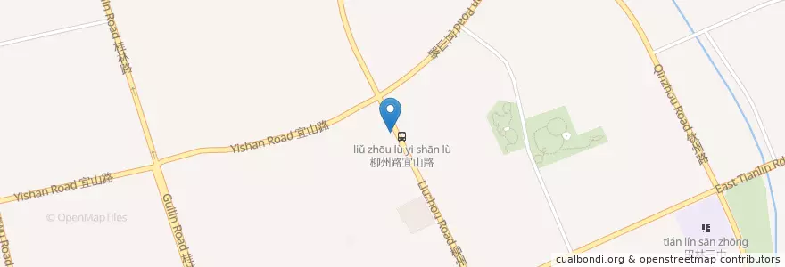 Mapa de ubicacion de 田林十村 en چین, شانگهای, 徐汇区.
