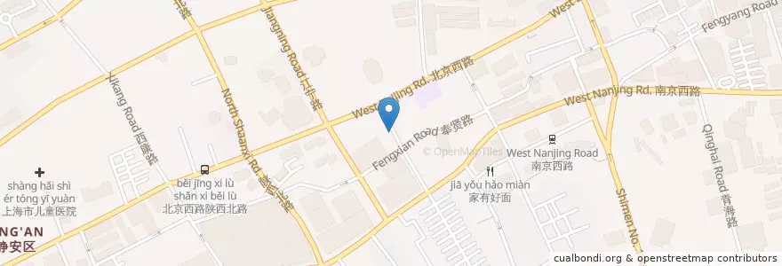 Mapa de ubicacion de Bella Napoli en 중국, 상하이, 징안구.