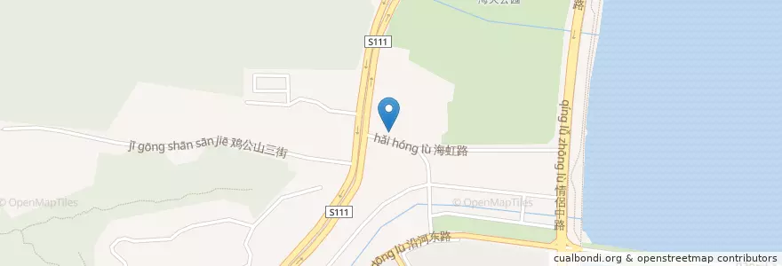 Mapa de ubicacion de 海虹总站 en China, Guangdong, 珠海市, 香洲区.