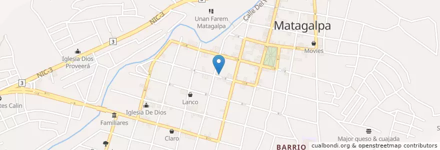 Mapa de ubicacion de El taquero en ニカラグア, マタガルパ県, Matagalpa (Municipio).