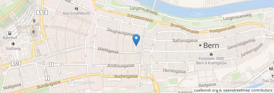 Mapa de ubicacion de Zytglogge-Theater en 스위스, 베른, Verwaltungsregion Bern-Mittelland, Verwaltungskreis Bern-Mittelland, Bern.