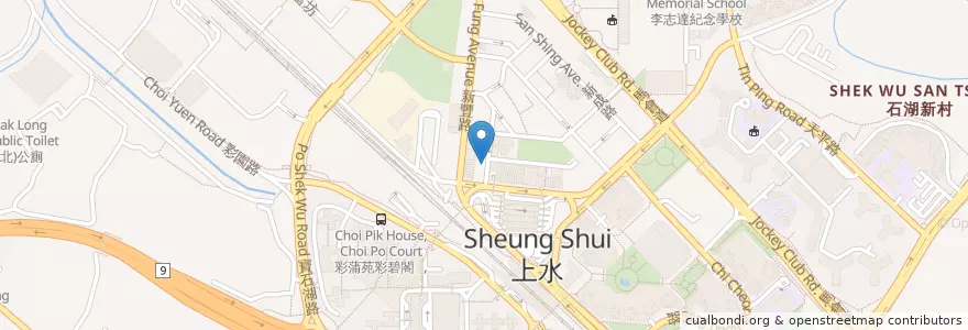 Mapa de ubicacion de A100 Restaurant en Китай, Гонконг, Гуандун, Новые Территории, 北區 North District.