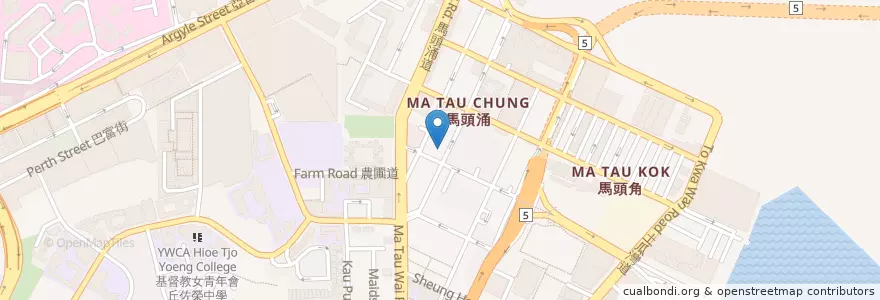 Mapa de ubicacion de 粥家莊 en الصين, غوانغدونغ, هونغ كونغ, كولون, الأقاليم الجديدة, 九龍城區 Kowloon City District.