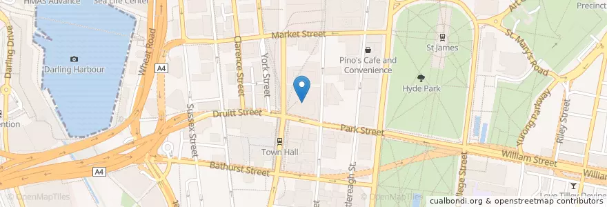 Mapa de ubicacion de KVB Kunlun en Australien, Neusüdwales, Council Of The City Of Sydney, Sydney.