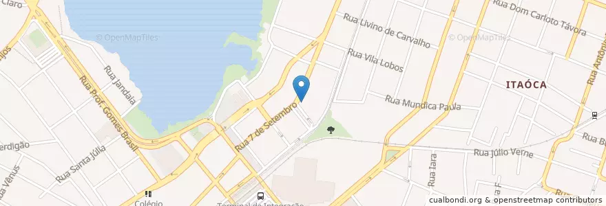 Mapa de ubicacion de Banco do Brasil (Parangaba) en Бразилия, Северо-Восточный Регион, Сеара, Região Geográfica Intermediária De Fortaleza, Microrregião De Fortaleza, Форталеза.