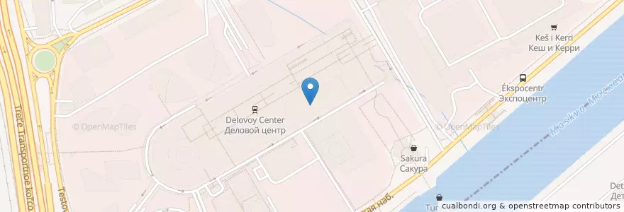 Mapa de ubicacion de Даблби en 러시아, Центральный Федеральный Округ, Москва, Центральный Административный Округ, Пресненский Район.