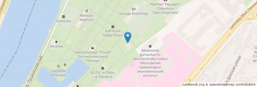 Mapa de ubicacion de Даблби en ロシア, 中央連邦管区, モスクワ, Центральный Административный Округ, Район Якиманка.