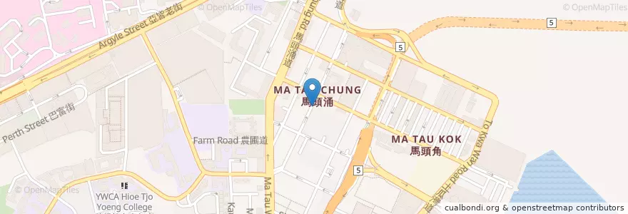 Mapa de ubicacion de 陳記燒鵝 en Chine, Guangdong, Hong Kong, Kowloon, Nouveaux Territoires, 九龍城區 Kowloon City District.