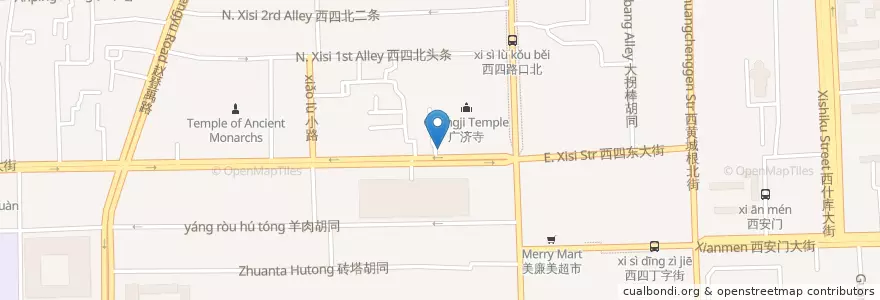 Mapa de ubicacion de Zhipu Cofee en China, Pequim, Hebei, 西城区.