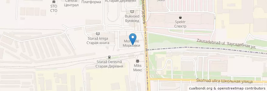 Mapa de ubicacion de Мастер кебаб en Russie, District Fédéral Du Nord-Ouest, Oblast De Léningrad, Saint-Pétersbourg, Приморский Район, Округ № 65.