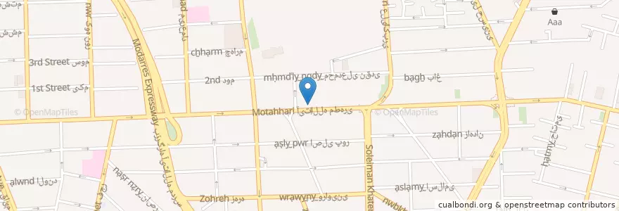 Mapa de ubicacion de بانک مهر اقتصاد en Iran, Teheran, شهرستان تهران, Teheran, بخش مرکزی شهرستان تهران.
