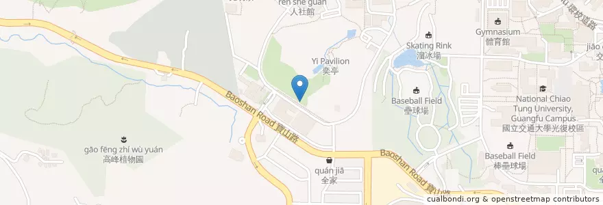 Mapa de ubicacion de 行勝於言 en تایوان, 臺灣省, سینچو, 東區.