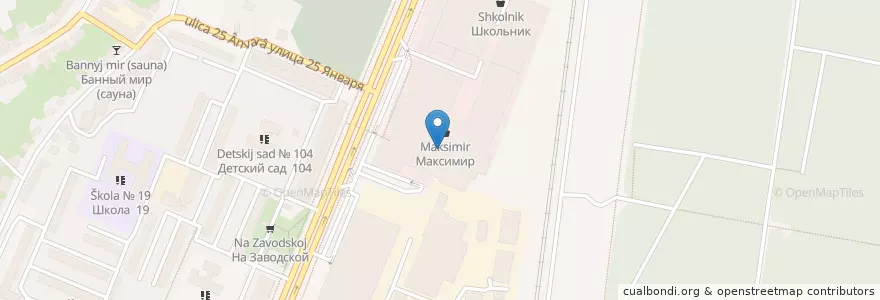 Mapa de ubicacion de Суши в дом en Rusland, Centraal Federaal District, Oblast Voronezj, Городской Округ Воронеж.