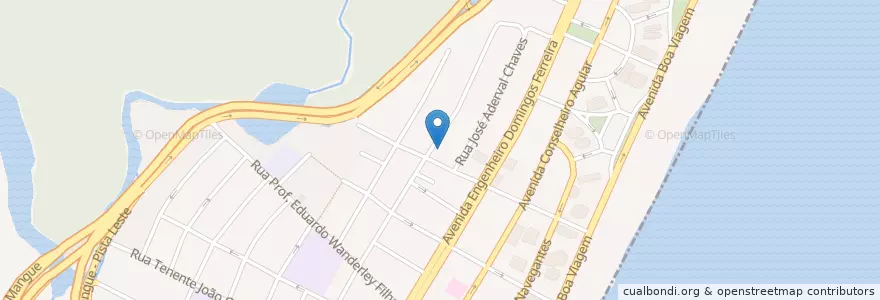 Mapa de ubicacion de Hospital Boa Viagem en 巴西, 东北部, 伯南布哥, Região Geográgica Imediata Do Recife, Região Geográfica Intermediária Do Recife, Região Metropolitana Do Recife, 累西腓.