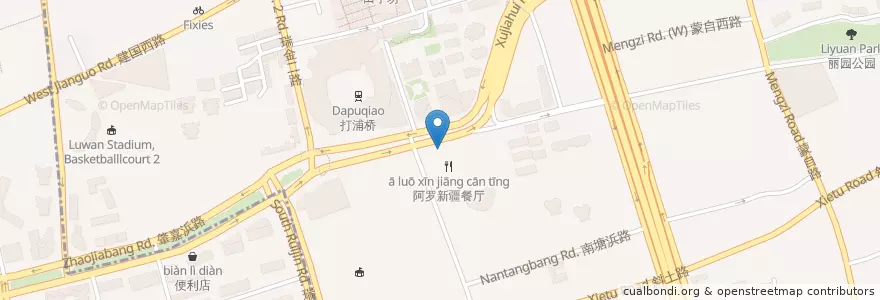 Mapa de ubicacion de 避风塘 en China, Shanghai, Huangpu District.