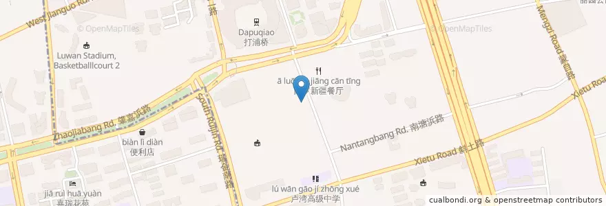 Mapa de ubicacion de 丰收日宁波海鲜大酒店 en 중국, 상하이, 황푸구.
