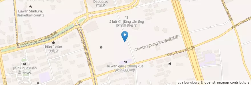 Mapa de ubicacion de 一哥火锅海鲜酒家 en China, Shanghai, Huangpu District.