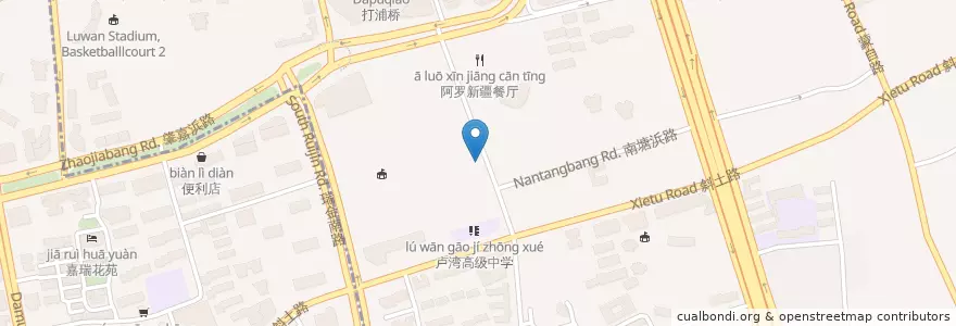 Mapa de ubicacion de 翠蜓轩中国餐厅 en چین, شانگهای, منطقه هوانگ‌پو، شانگهای.