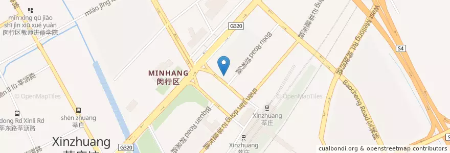 Mapa de ubicacion de 中国农业银行ABC en Chine, Shanghai, District De Minhang.