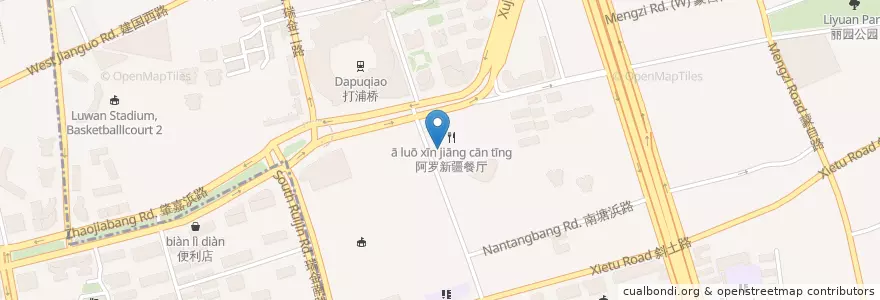 Mapa de ubicacion de 粤来粤牛 en چین, شانگهای, منطقه هوانگ‌پو، شانگهای.