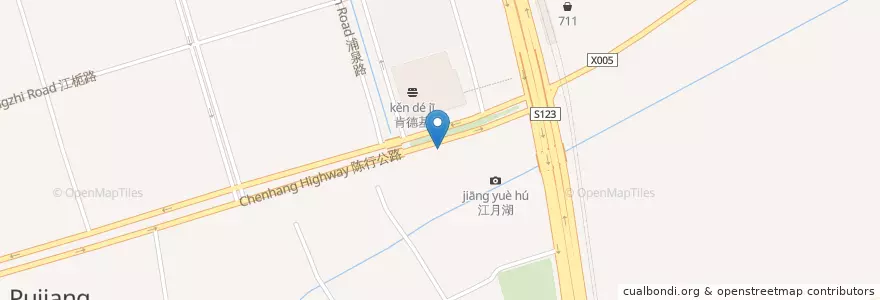 Mapa de ubicacion de 炭熙韩式料理 en 中国, 上海市, 闵行区.