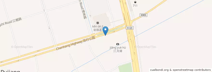 Mapa de ubicacion de 法芮娜意式休闲餐厅 en 中国, 上海市, 閔行区.