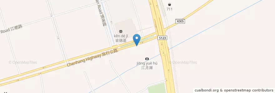 Mapa de ubicacion de 大牛潮汕火锅 en China, Xangai, 闵行区.