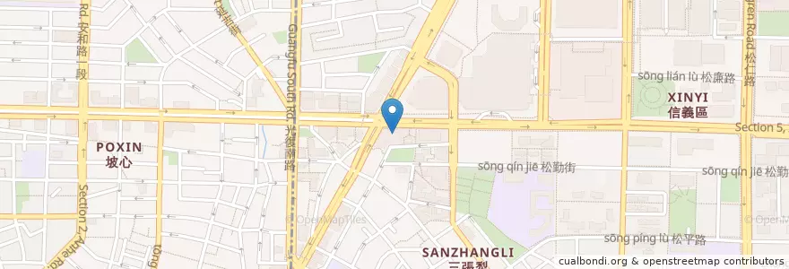 Mapa de ubicacion de 莫斯科駐台北代表處 en 타이완, 신베이 시, 타이베이시, 다안 구.