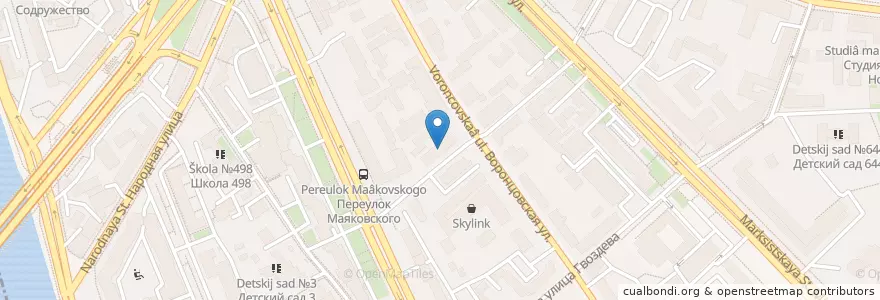 Mapa de ubicacion de Поликлиника №104 en روسیه, Центральный Федеральный Округ, Москва, Центральный Административный Округ, Таганский Район.