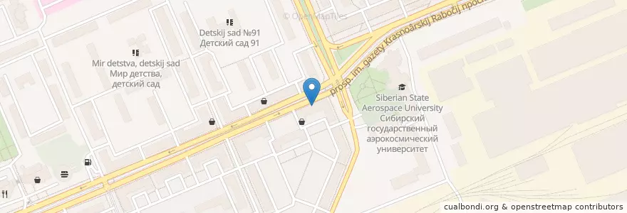 Mapa de ubicacion de Субито en Rusia, Distrito Federal De Siberia, Krasnoyarsk, Городской Округ Красноярск.