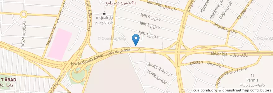 Mapa de ubicacion de کلینیک شهید بهشتی، شبانه روزی en 伊朗, استان البرز, شهرستان کرج, بخش مرکزی شهرستان کرج, کرج.