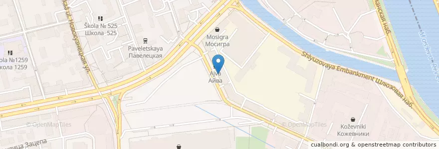 Mapa de ubicacion de Самса N1 en Россия, Центральный Федеральный Округ, Москва, Центральный Административный Округ, Район Замоскворечье.