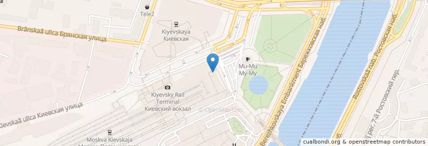 Mapa de ubicacion de Кофе на ходу en 俄罗斯/俄羅斯, Центральный Федеральный Округ, Москва, Центральный Административный Округ.