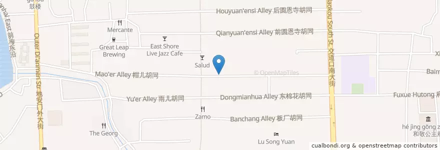 Mapa de ubicacion de House of shuble - Hot Pot en China, Beijing, Hebei, 东城区.