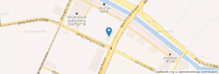 Mapa de ubicacion de 中国工商银行湖北省分行 en 中国, 湖北省, 武汉市, 武昌区, 水果湖街道.