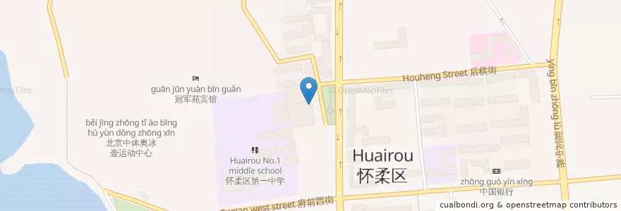 Mapa de ubicacion de 传奇国际影城 en Cina, Pechino, Hebei, 怀柔区 / Huairou.