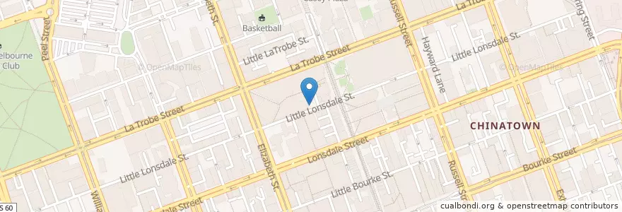 Mapa de ubicacion de Don Don en Australien, Victoria, City Of Melbourne.