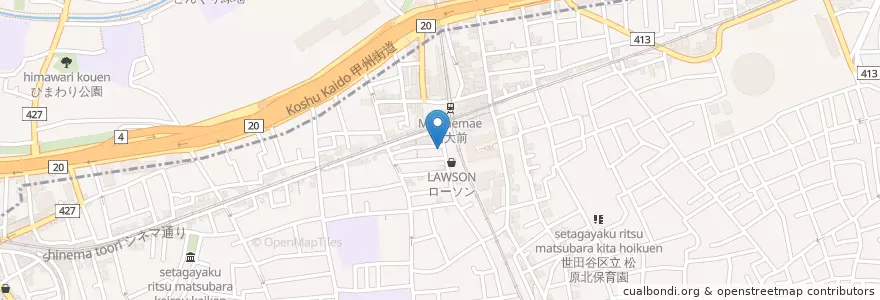 Mapa de ubicacion de セイジョー 明大前店 en Japan, Tokyo, Setagaya.