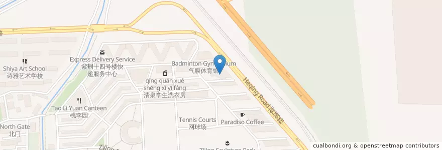 Mapa de ubicacion de 玉树园 en China, Pekín, Hebei, 海淀区.